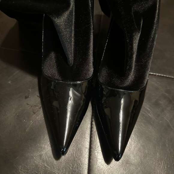 Balenciaga Knife Boot Black patent leather/velvet - Picture 6 of 6